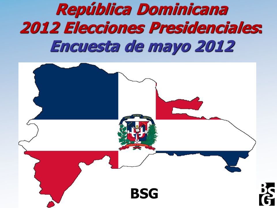 República Dominicana 2012 Elecciones Presidenciales: Encuesta de mayo 2012