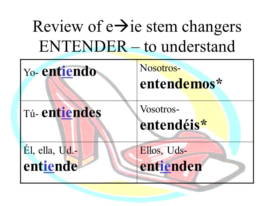 Review of eie stem changers ENTENDER – to understand