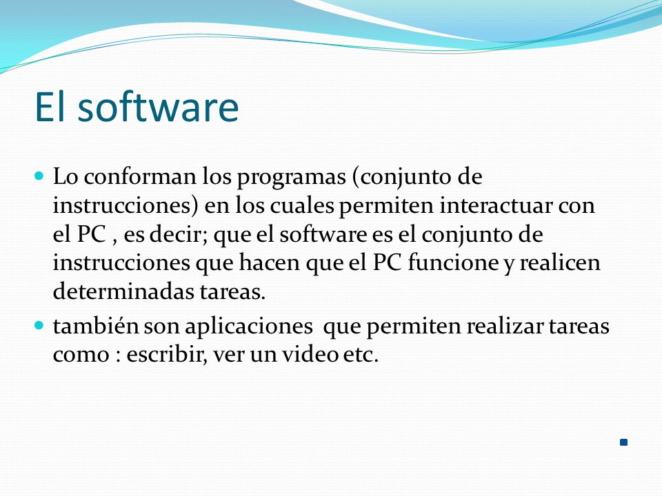 El software