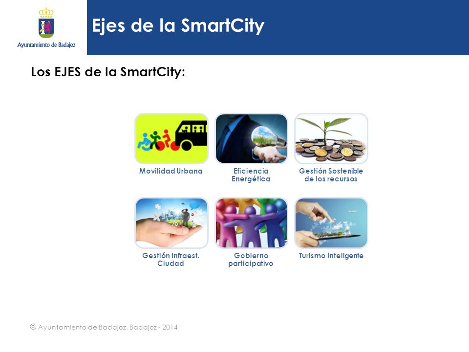 Ejes de la SmartCity Los EJES de la SmartCity: Movilidad Urbana