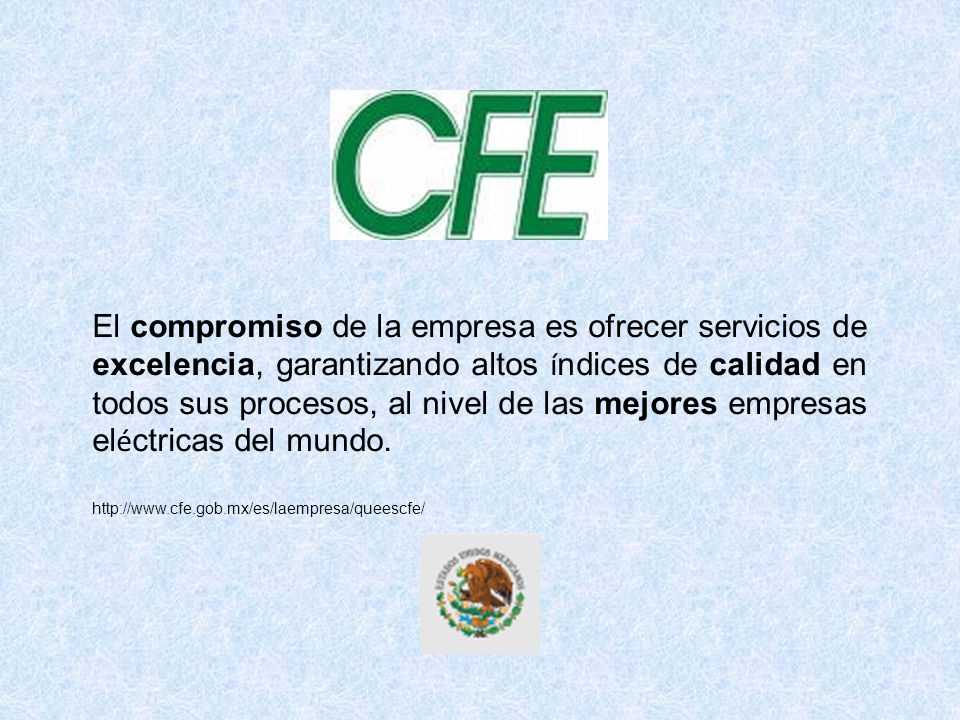 El compromiso de la empresa es ofrecer servicios de excelencia, garantizando altos índices de calidad en todos sus procesos, al nivel de las mejores empresas eléctricas del mundo.