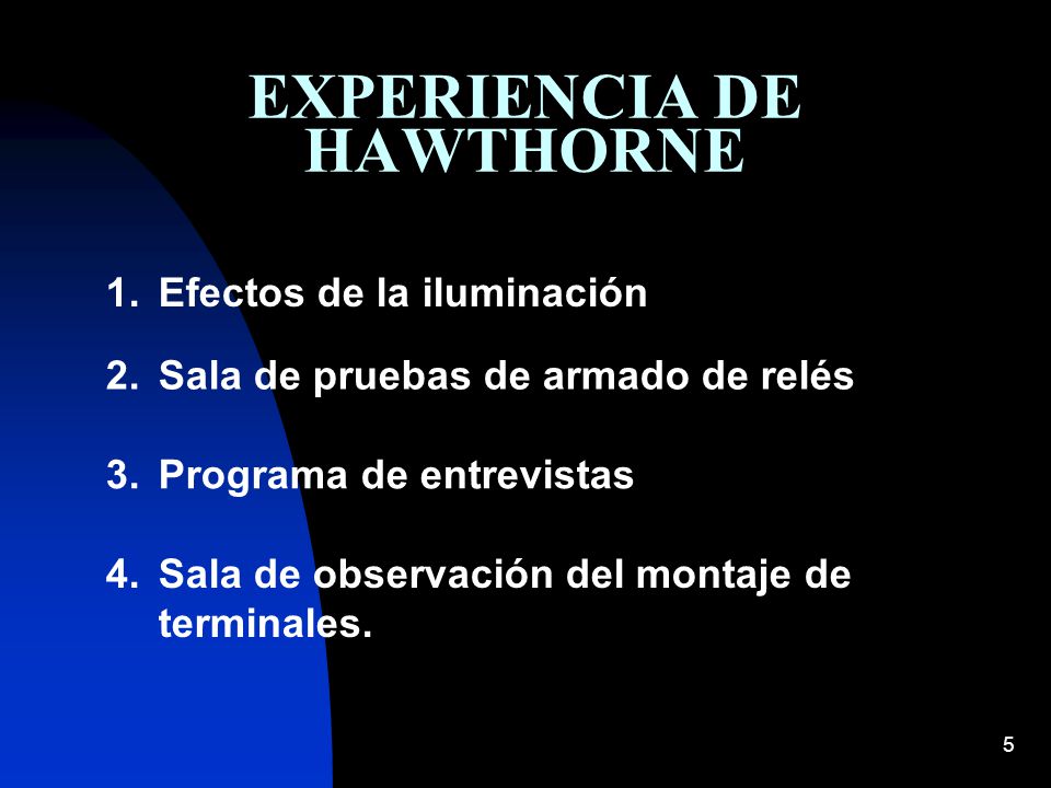 EXPERIENCIA DE HAWTHORNE