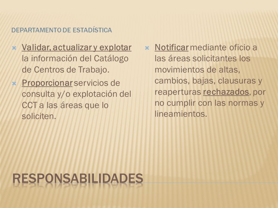 Departamento de estadística