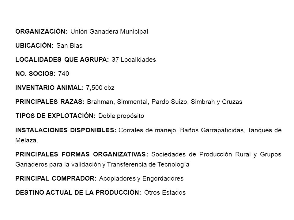 ORGANIZACIÓN: Unión Ganadera Municipal