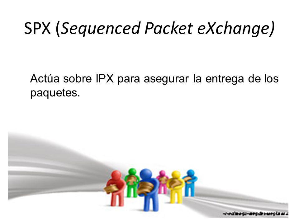 SPX (Sequenced Packet eXchange)