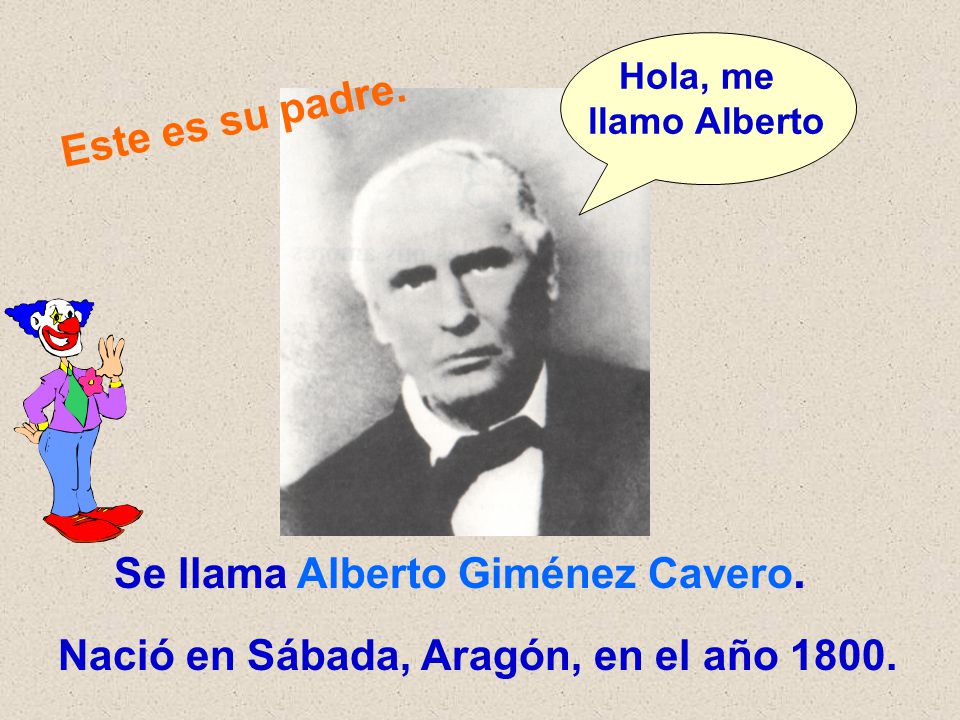 Se llama Alberto Giménez Cavero.