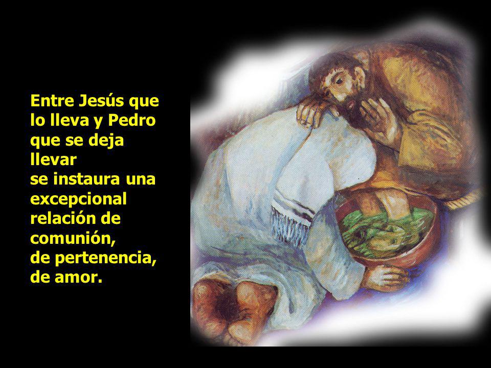 Entre Jesús que lo lleva y Pedro que se deja llevar