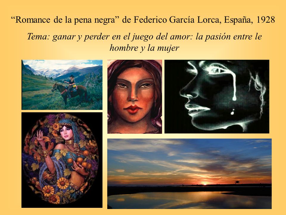Romance de la pena negra de Federico García Lorca, España, 1928