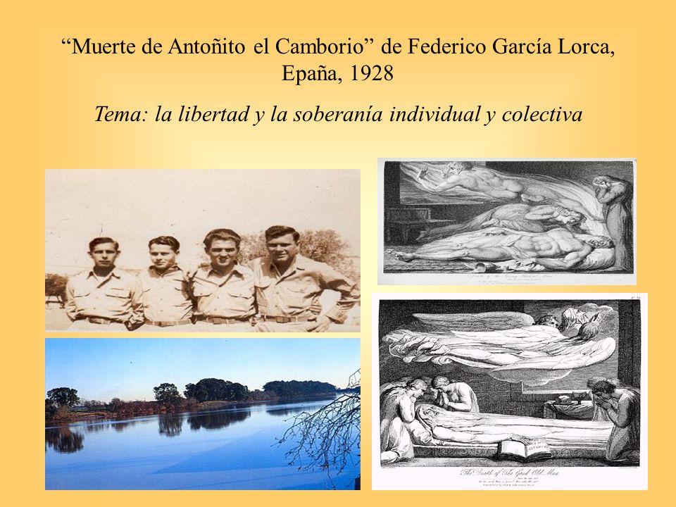 Muerte de Antoñito el Camborio de Federico García Lorca, Epaña, 1928