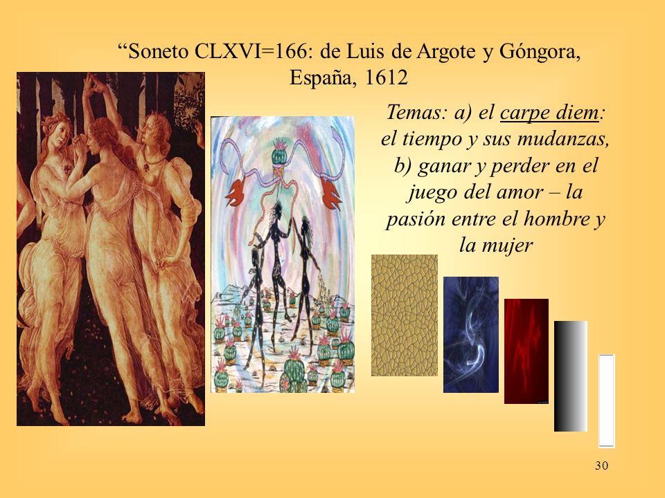 Soneto CLXVI=166: de Luis de Argote y Góngora, España, 1612