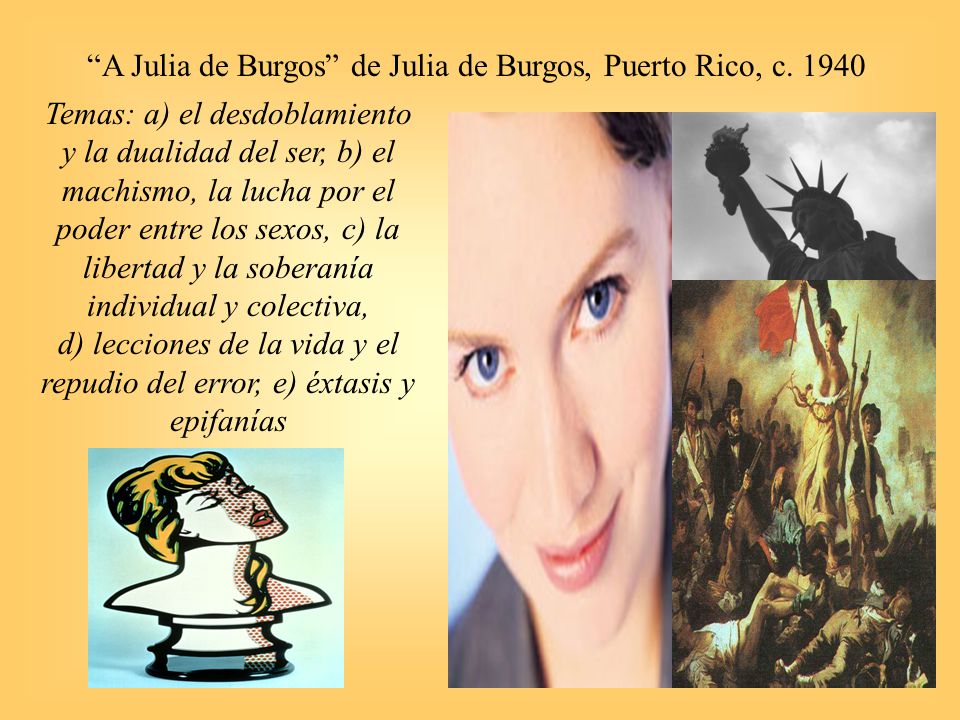 A Julia de Burgos de Julia de Burgos, Puerto Rico, c. 1940