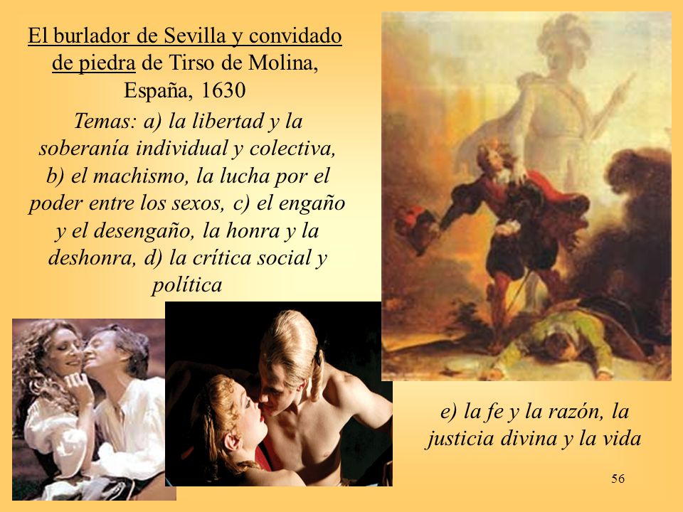 e) la fe y la razón, la justicia divina y la vida