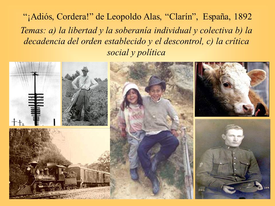 ¡Adiós, Cordera! de Leopoldo Alas, Clarín , España, 1892