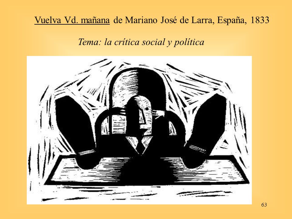 Vuelva Vd. mañana de Mariano José de Larra, España, 1833