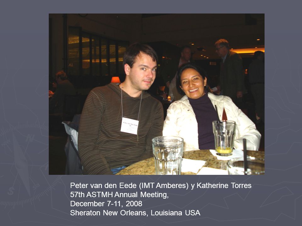 Peter van den Eede (IMT Amberes) y Katherine Torres