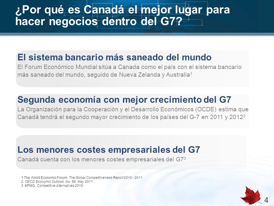 ¿Por qué es Canadá el mejor lugar para hacer negocios dentro del G7