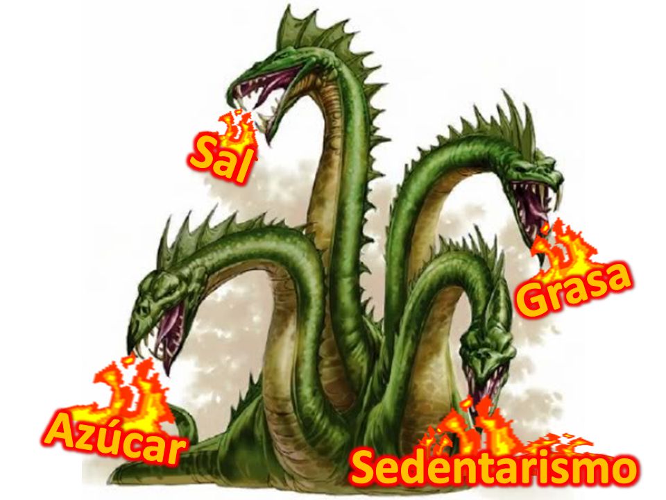 Sal Grasa Azúcar Sedentarismo