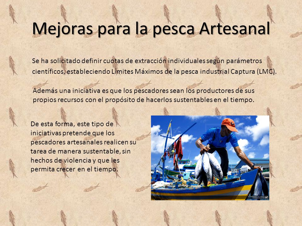 Mejoras para la pesca Artesanal