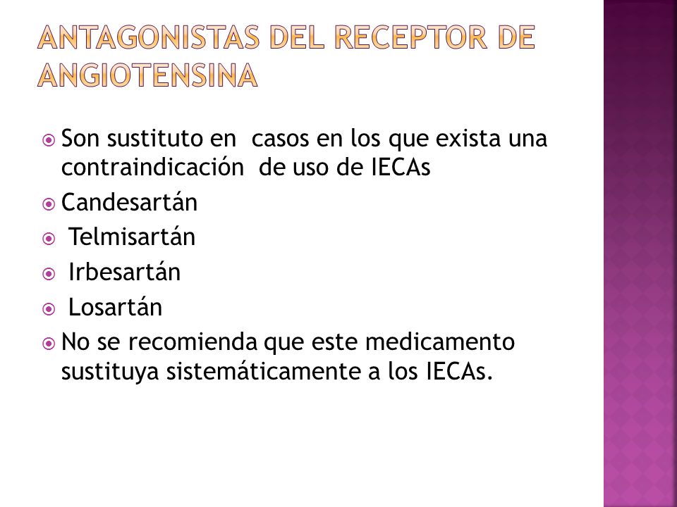 Antagonistas del receptor de angiotensina