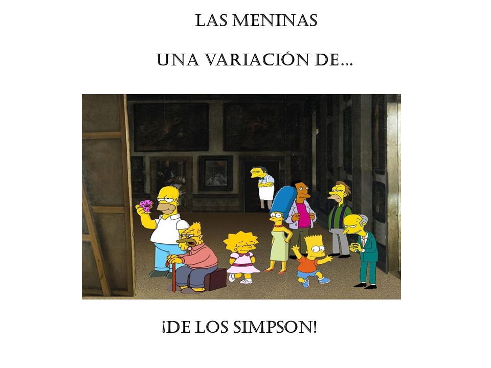 LAS MENINAS una variación de… ¡de los Simpson!