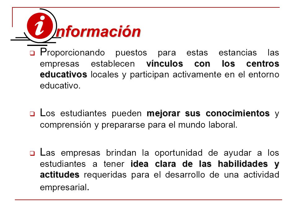 nformación