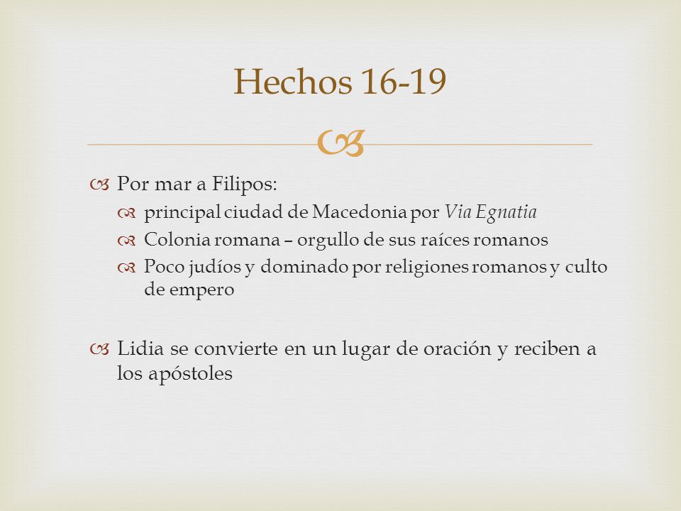 Hechos Por mar a Filipos: