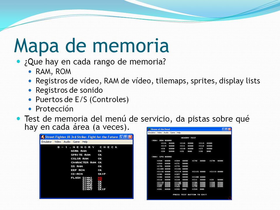 Mapa de memoria ¿Que hay en cada rango de memoria