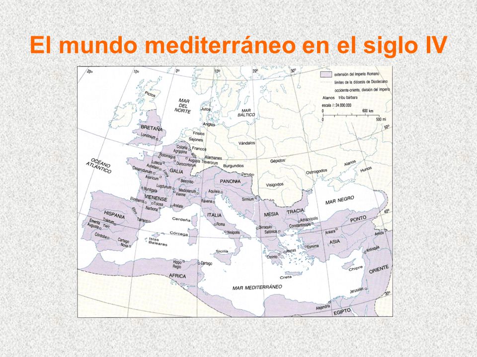 El mundo mediterráneo en el siglo IV