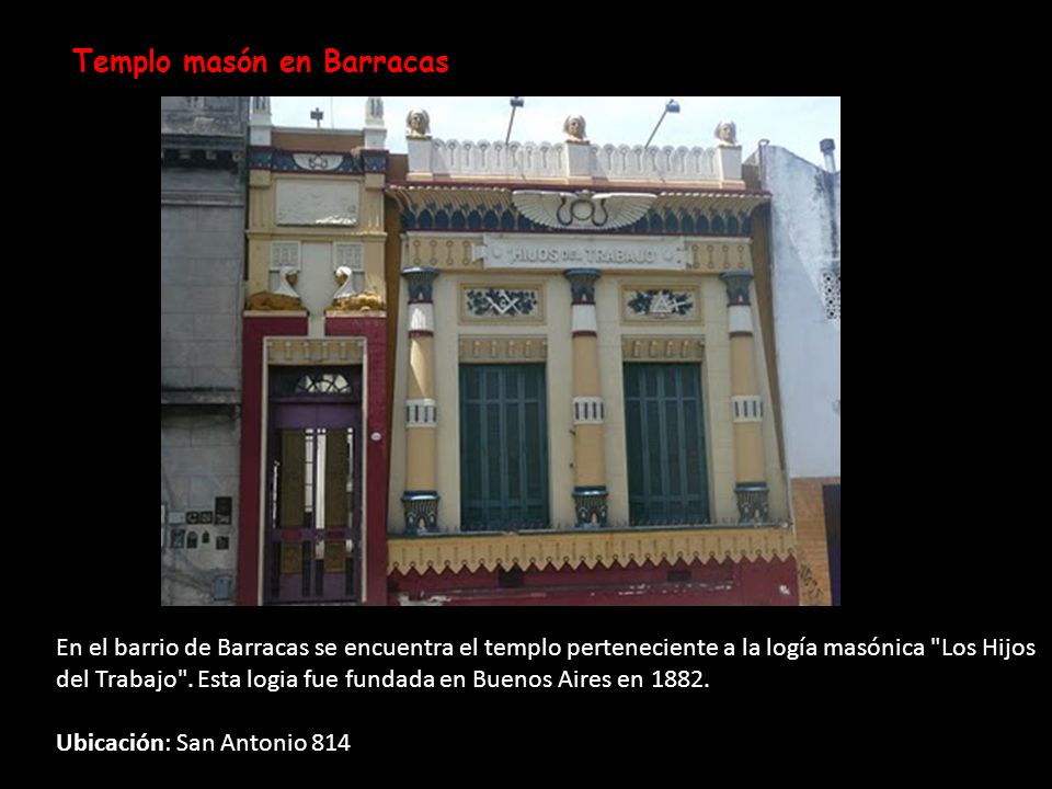Templo masón en Barracas