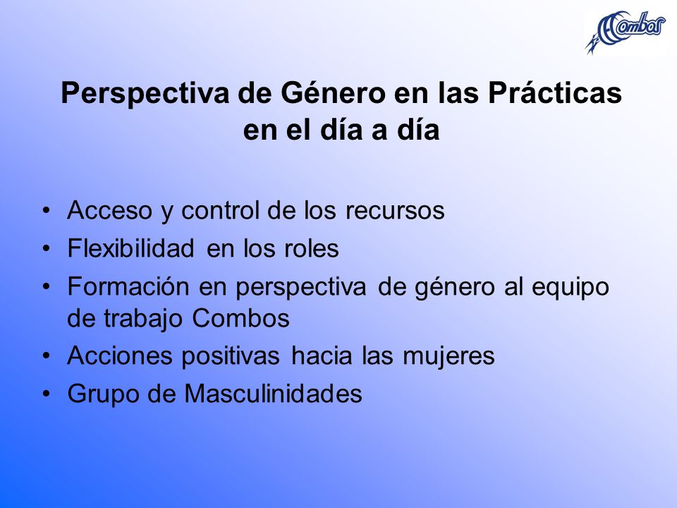 Perspectiva de Género en las Prácticas en el día a día