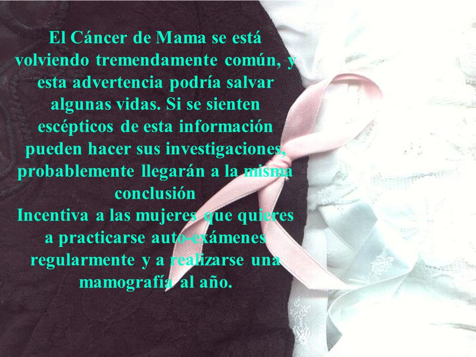 El Cáncer de Mama se está volviendo tremendamente común, y esta advertencia podría salvar algunas vidas.