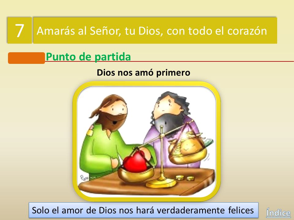 7 Amarás al Señor, tu Dios, con todo el corazón Punto de partida