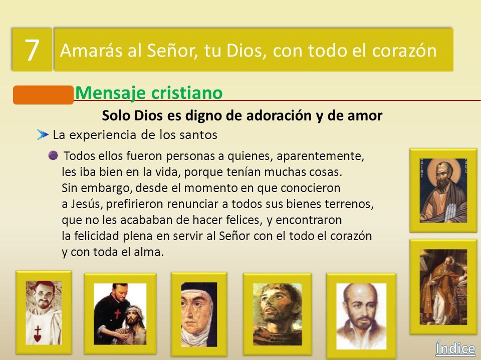 Solo Dios es digno de adoración y de amor