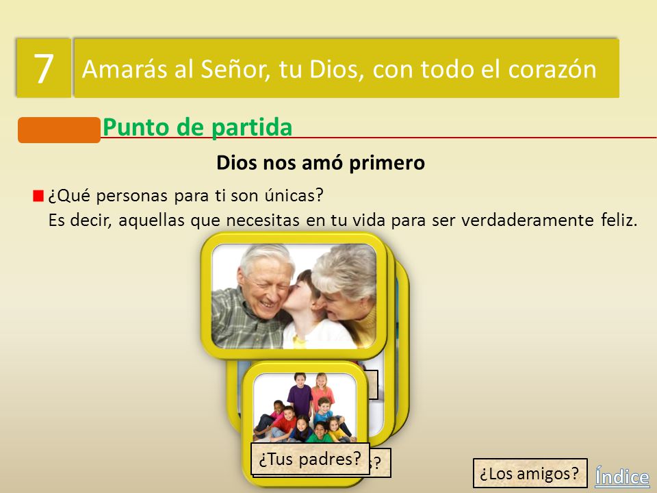 7 Amarás al Señor, tu Dios, con todo el corazón Punto de partida
