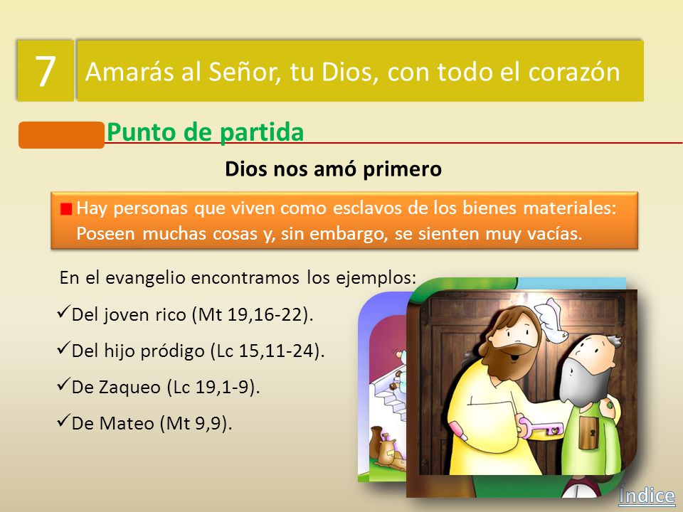 7 Amarás al Señor, tu Dios, con todo el corazón Punto de partida