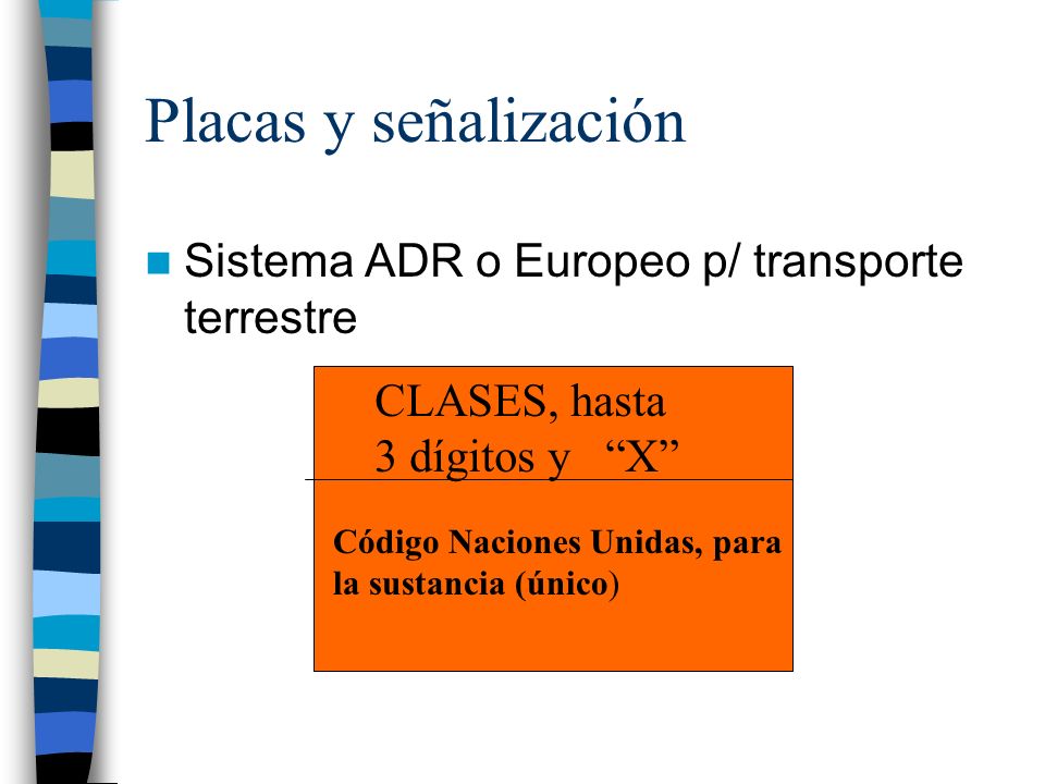 Placas y señalización Sistema ADR o Europeo p/ transporte terrestre