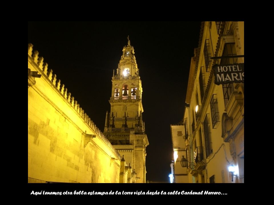 Aquí tenemos otra bella estampa de la torre vista desde la calle Cardenal Herrero….