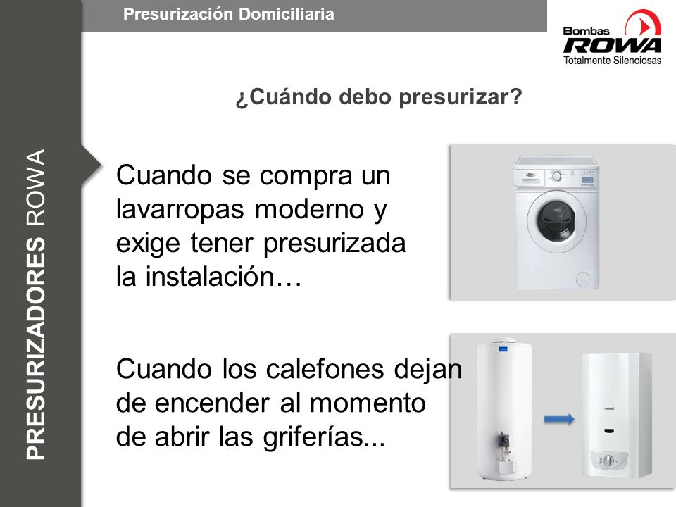 ¿Cuándo debo presurizar