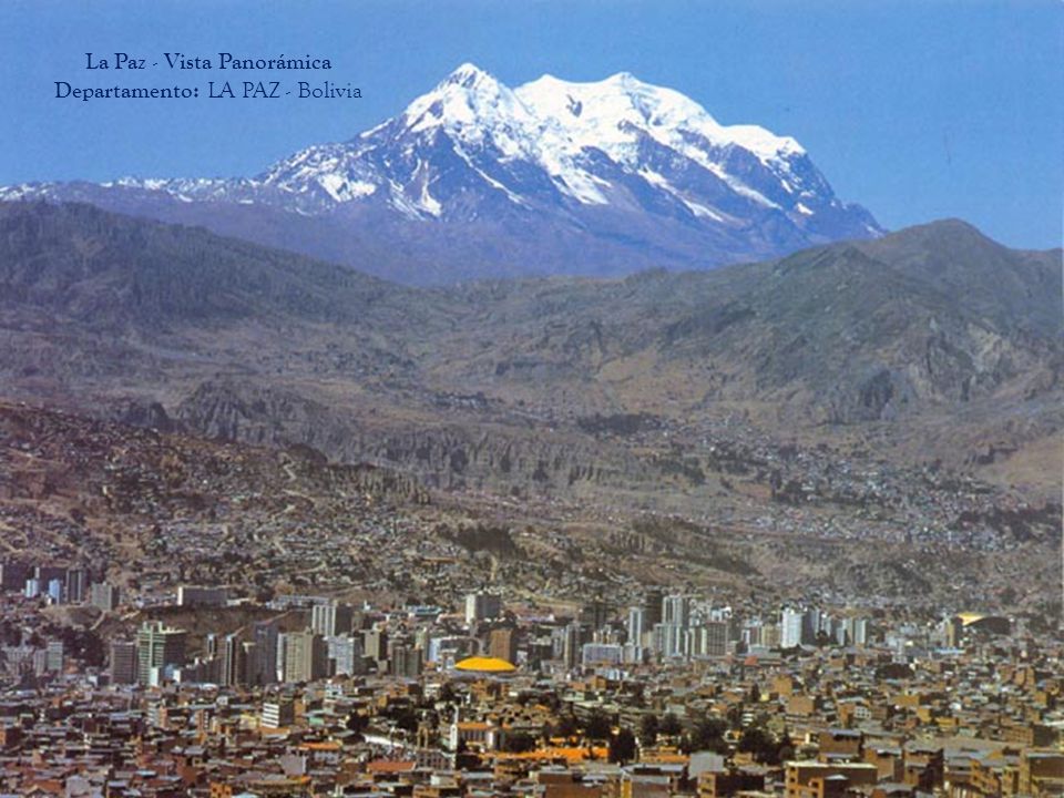 La Paz - Vista Panorámica Departamento: LA PAZ - Bolivia