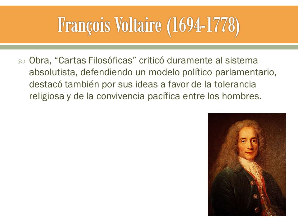 François Voltaire ( )