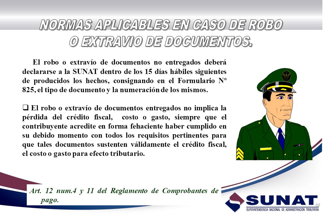 NORMAS APLICABLES EN CASO DE ROBO O EXTRAVIO DE DOCUMENTOS.