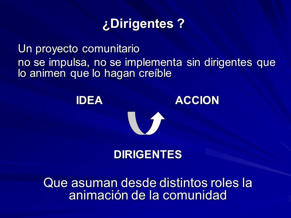Que asuman desde distintos roles la animación de la comunidad