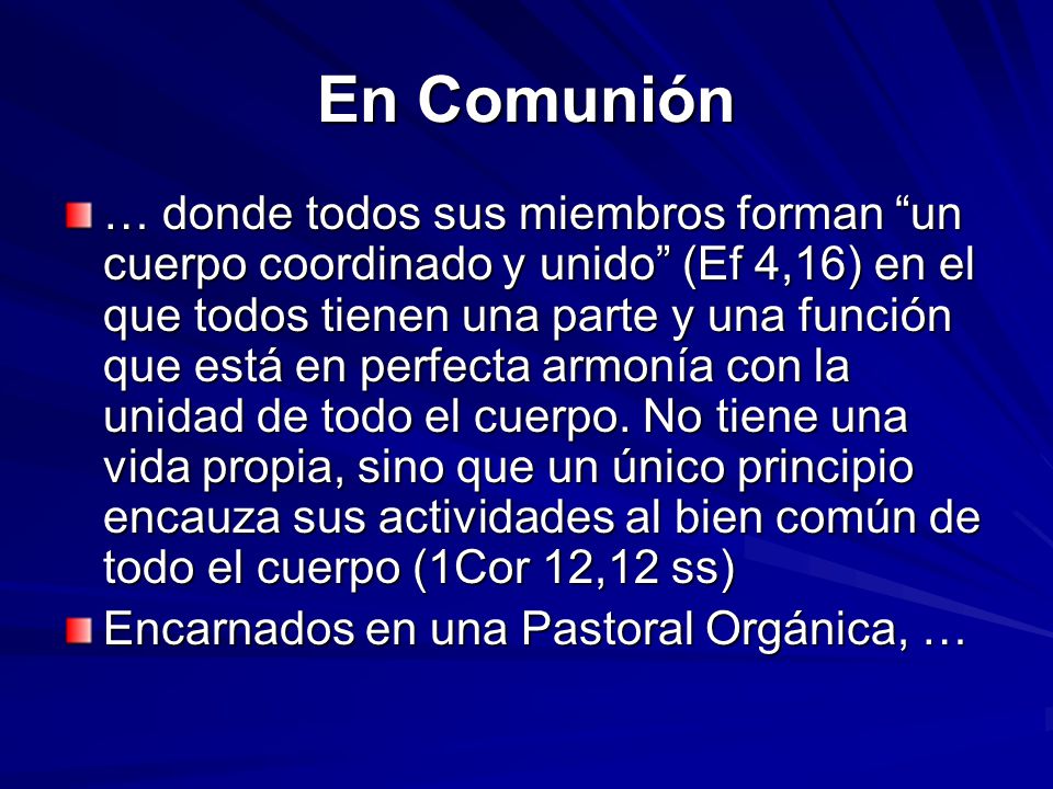 En Comunión