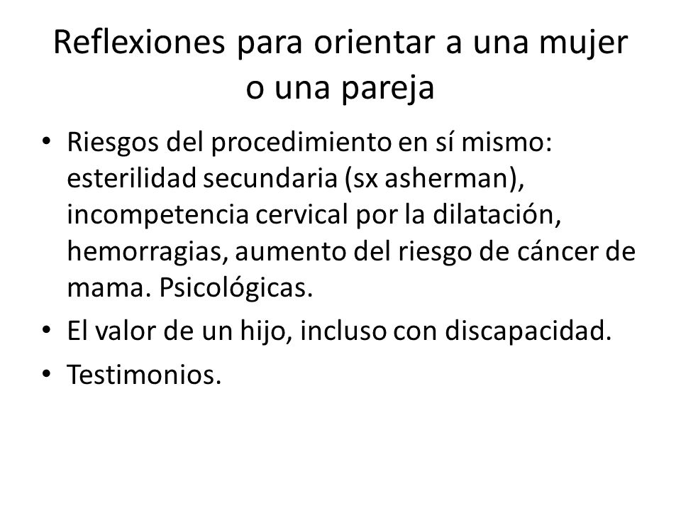 Reflexiones para orientar a una mujer o una pareja