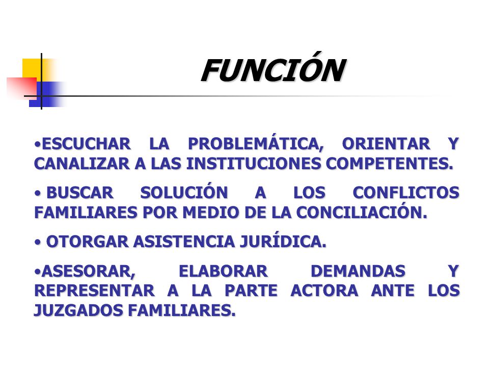 FUNCIÓN ESCUCHAR LA PROBLEMÁTICA, ORIENTAR Y CANALIZAR A LAS INSTITUCIONES COMPETENTES.