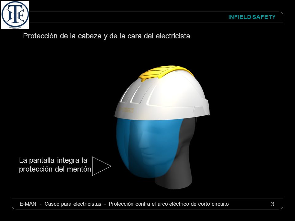 Protección de la cabeza y de la cara del electricista