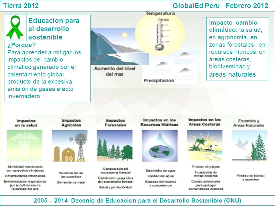 2005 – 2014 Decenio de Educacion para el Desarrollo Sostenible (ONU)