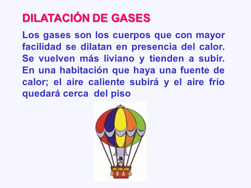 DILATACIÓN DE GASES