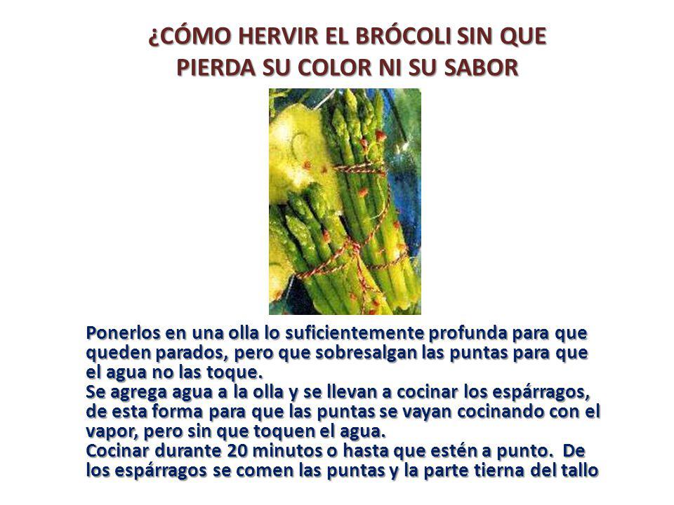 ¿CÓMO HERVIR EL BRÓCOLI SIN QUE PIERDA SU COLOR NI SU SABOR