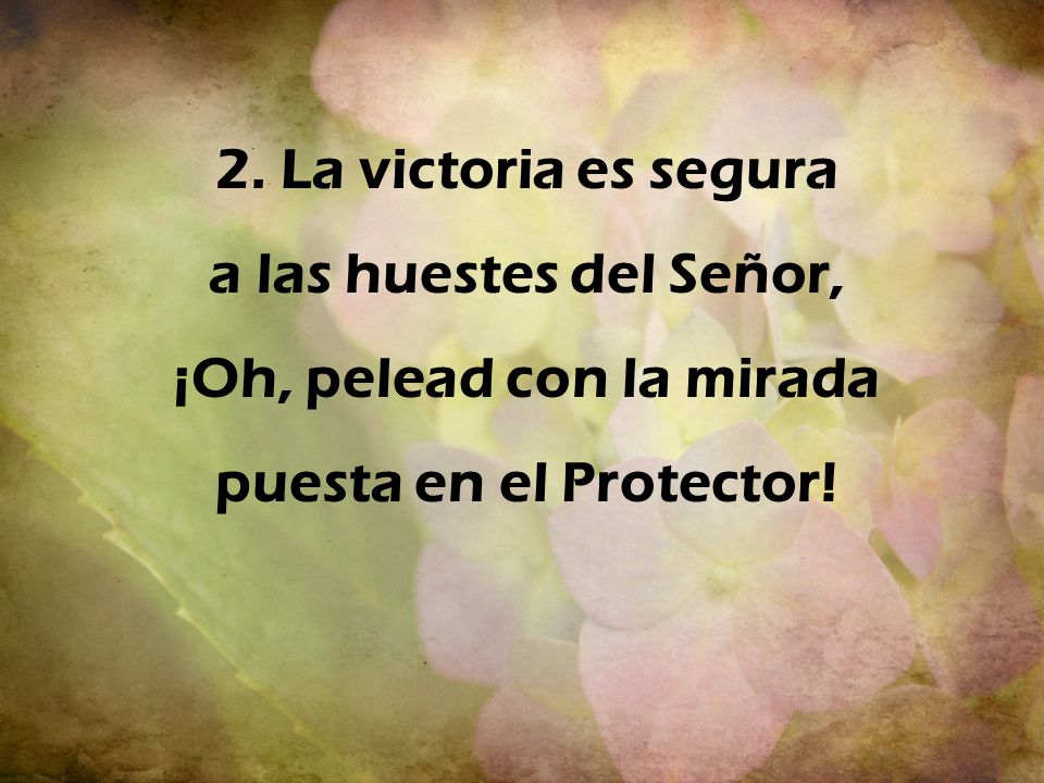 ¡Oh, pelead con la mirada puesta en el Protector!